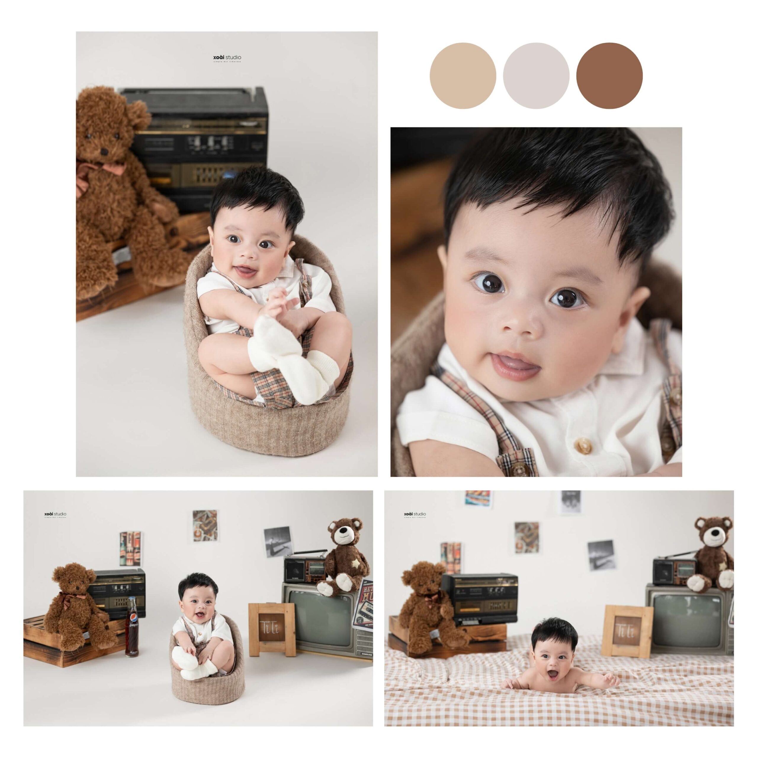 CONCEPT CHỤP ẢNH CHO BÉ 3 ĐẾN 5 THÁNG CỰC ĐẸP
